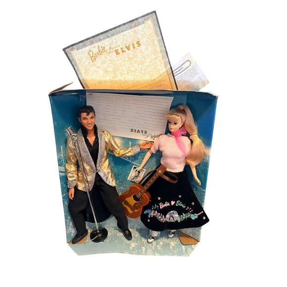 Barbie Other - Barbie Mattel 1996 Barbie Loves Elvis Collector Edition Dolls